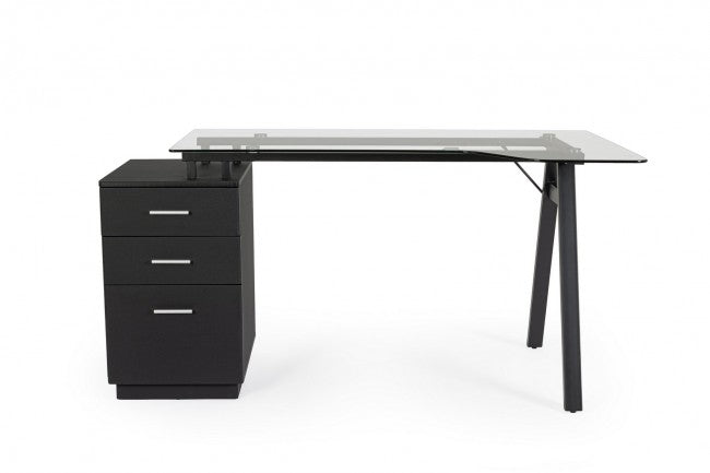 Scrivania angolo C-nero 150.5x80x75