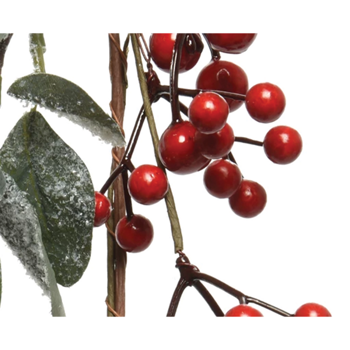 Ghirlanda con bacche rosse  130 cm