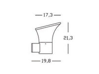 Applique In Alto E27  linea belen  alluminio