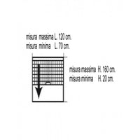 Zanzariera verticale finestra bianca cm 120 x 160 h