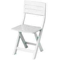 Poltrona resina antiurto pieghevole bianca