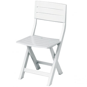 Poltrona resina antiurto pieghevole bianca