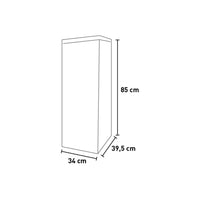 Mobile Pattumiera Raccolta Differenziata con Doppia Apertura - 80/110 lt - 34x39,5x85 cm