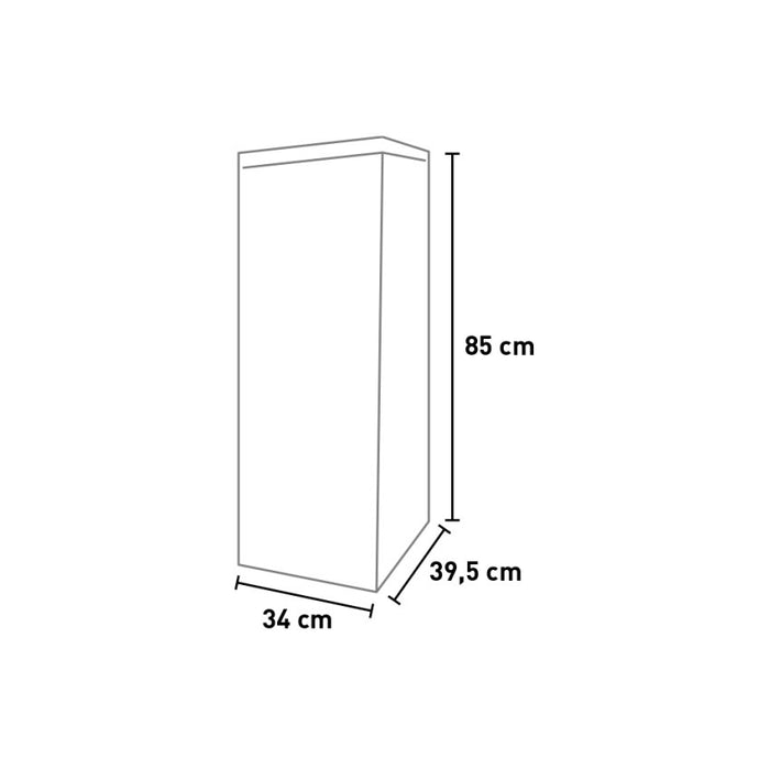 Mobile Pattumiera Raccolta Differenziata con Doppia Apertura - 80/110 lt - 34x39,5x85 cm