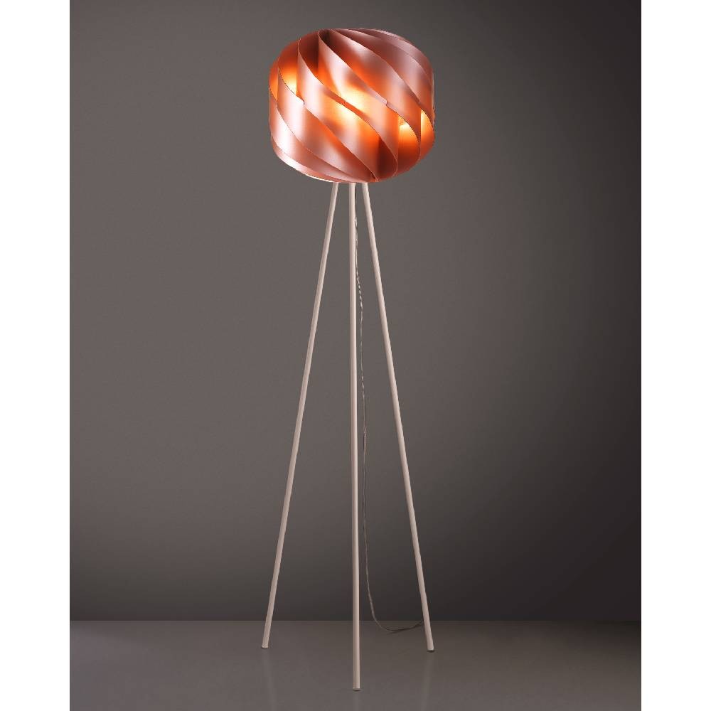 Piantana treppiedi Copper in Metallo Cm. 40 x 163 h