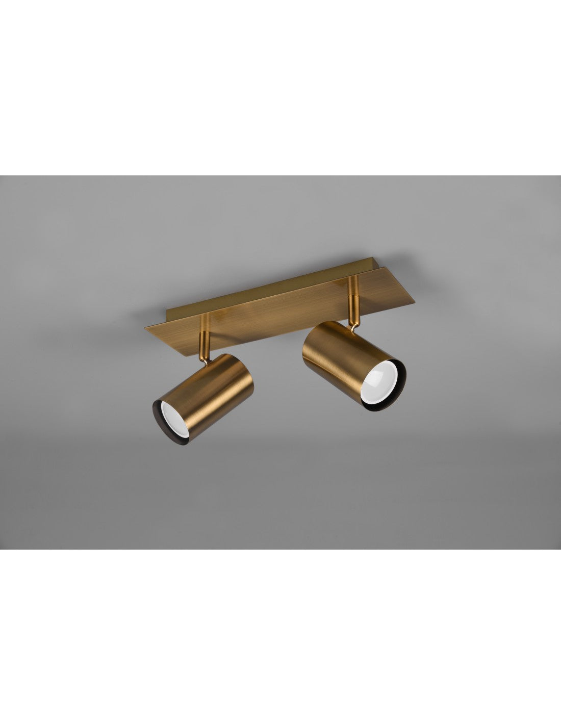 Faretto Marley 2 Spot GU10 Ottone Invecchiato L30 cm Trio Lighting