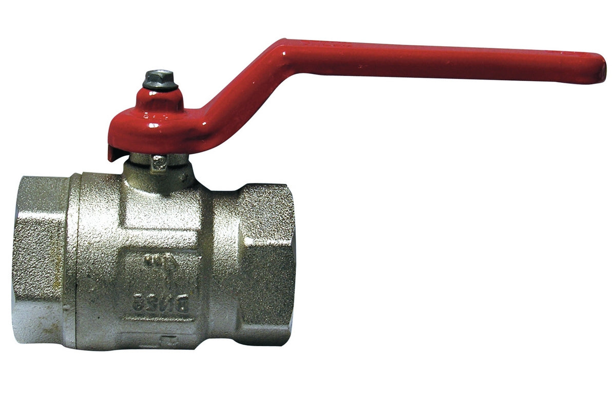 Valvola a sfera con leva rossa 2"1/2 (DN 65) 18 bar/261 psi
