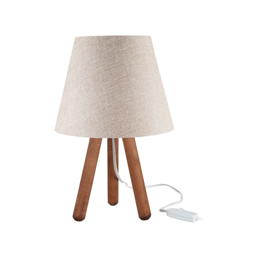 Lampada da tavolo 22x33,5 cm noce beige
