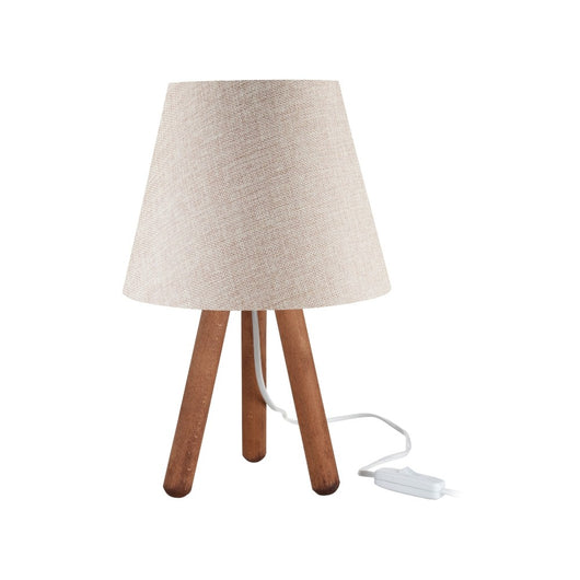 Lampada da tavolo 22x33,5 cm noce beige