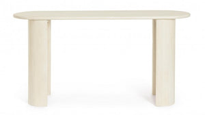 Consolle in legno naturale 147x45x76