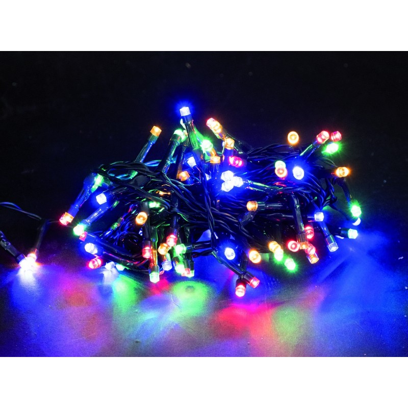 300 LED pour extérieur multicolore pour extérieur 12 mètres + 5 câbles