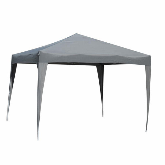 Gazebo acciaio arizona 3x3m automatico poliestere grigio 160gr-m2