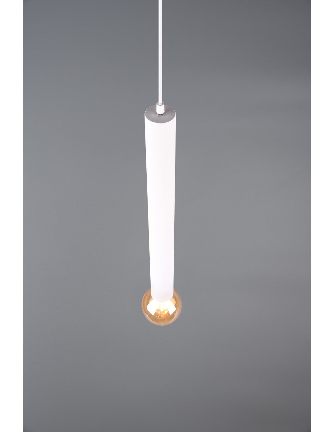 Sospensione Singola Tubolare Bianco Clermont Trio Lighting