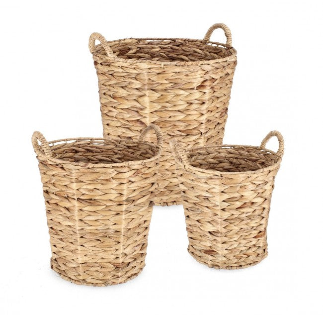 2x Cesta 25x25h, 30x30h, 35x35h in materiale naturale