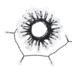 Catena Solare 50 Sfere d. 20 mm Trasp. LED 2+5m