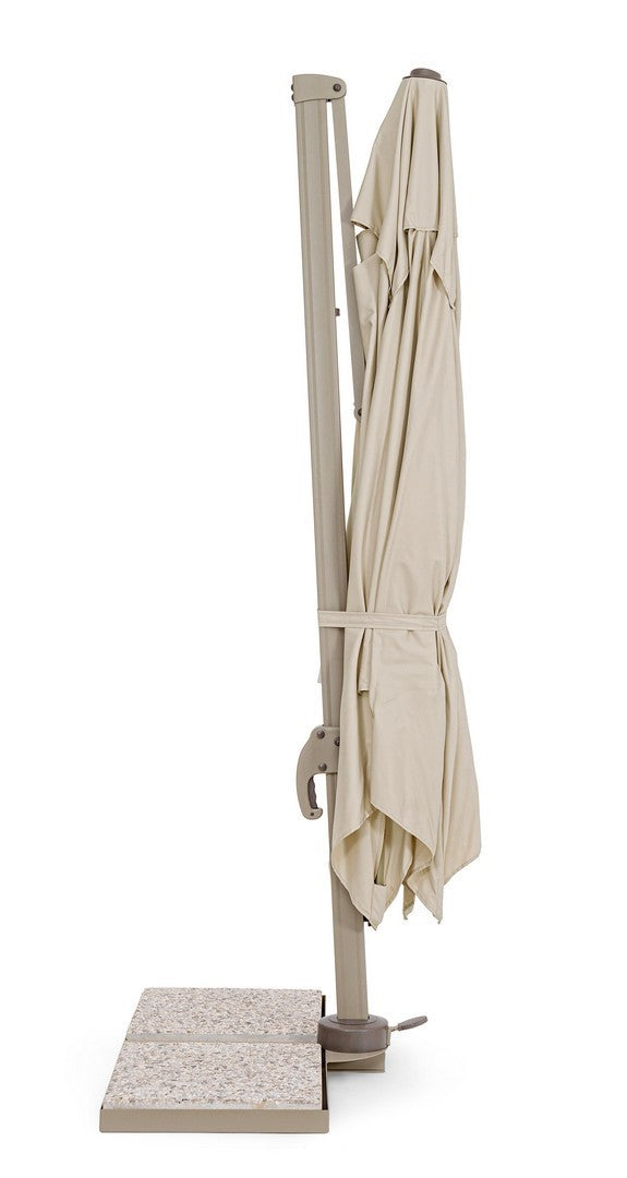 Ombrellone braccio alluminio Saragozza cm 300 x 300 x 255