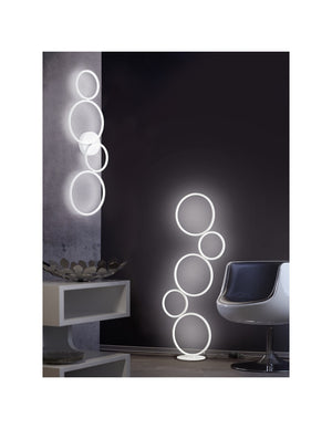 Piantana Rondo 5 Cerchi Led Bianco H115 cm Trio Lighting