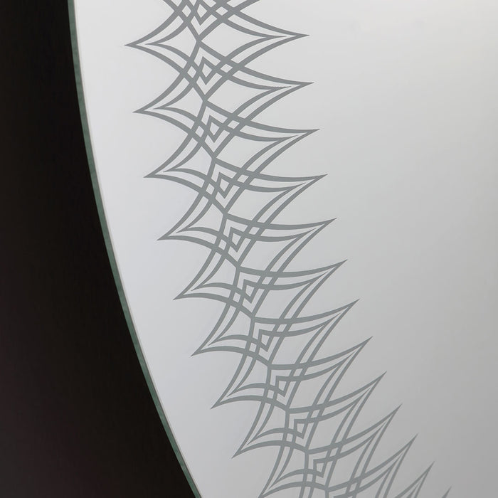 Specchio rotondo 80 cm con led integrato