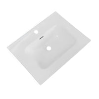 Lavabo da appoggio 61x46.5x14 cm bianco
