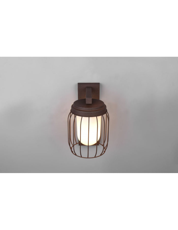 Lampada Parete Gabbia Ruggine 1xE27 Tuela IP44 Trio Lighting