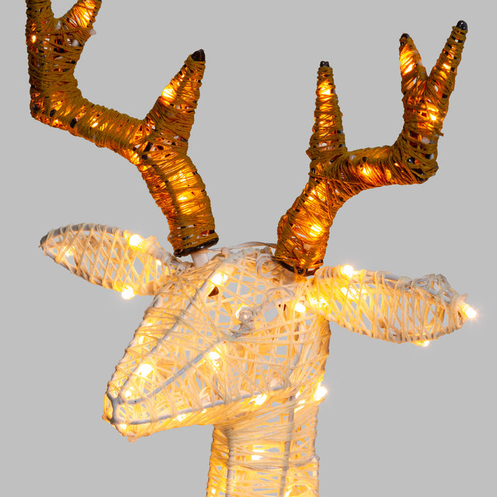Renna 3D H85cm 160 LED Serie LHC Luci di Natale