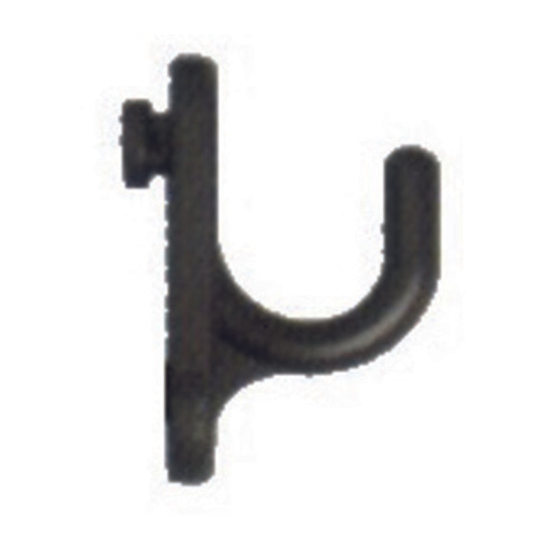 Gancio curvo per pannelli forati 19 mm