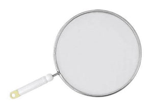 Paraspruzzi Cm 29 In Rete Alluminio Con Manico Prodotto In Italia