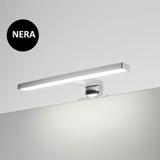 Lampada LED Kyra per bagno 300 mm nera