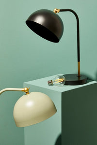 2x Lampada tavolo Glasgow nero 32,5x20x41h