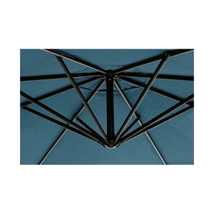 Ombrellone da giardino con braccio a 360°Texas cm 300x h260 Antracite/Pavone