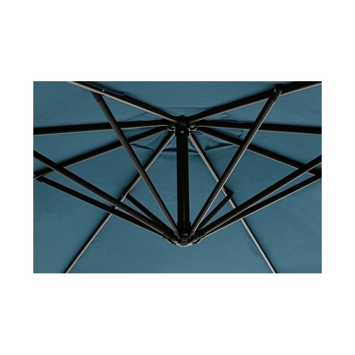 Ombrellone da giardino con braccio a 360°Texas cm 300x h260 Antracite/Pavone