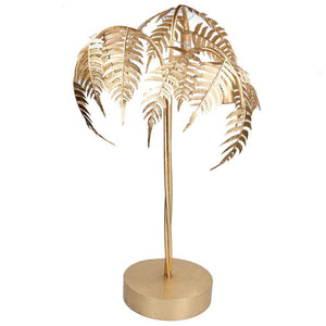 Lampada a forma di palma oro h80 cm