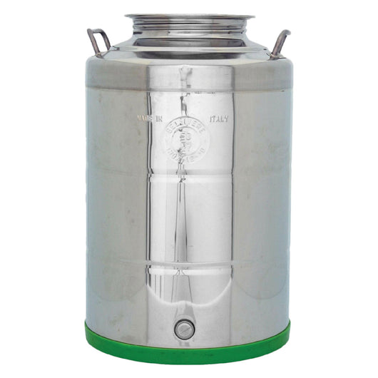Contenitore olio inox 50 lt con rubinetto