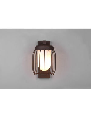 Lampada Parete Gabbia Ruggine 1xE27 Tuela IP44 Trio Lighting