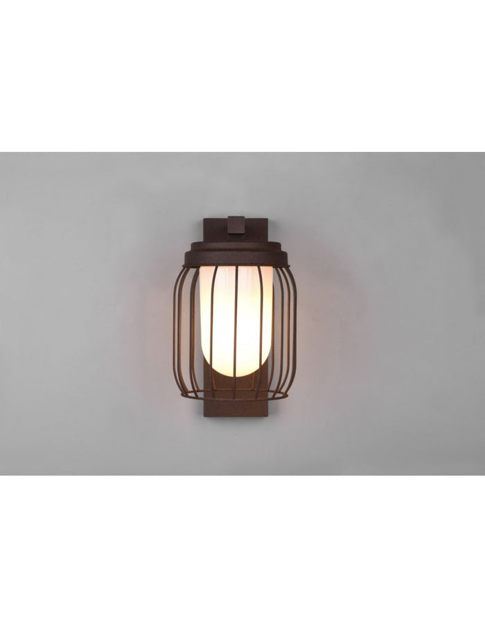 Lampada Parete Gabbia Ruggine 1xE27 Tuela IP44 Trio Lighting