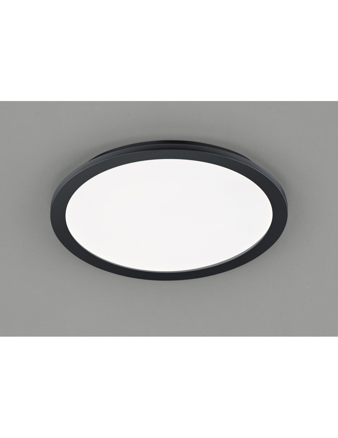 Plafoniera Rotonda Camillus Led Dimmerabile Nero IP44 Ø40 cm Trio Lighting
