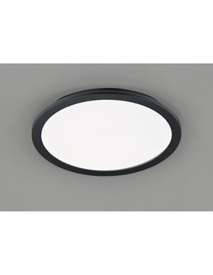 Plafoniera Rotonda Camillus Led Dimmerabile Nero IP44 Ø40 cm Trio Lighting