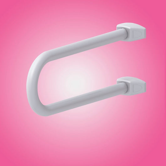 Maniglia di Sicurezza Fissa per Disabili in Alluminio Bianco  52.5 x 21 x 20 cm
