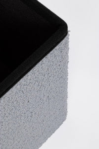 4x Pouf grigio in bouclé 38a x 38b x 38h