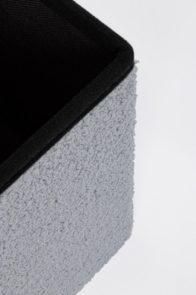 4x Pouf grigio in bouclé 38a x 38b x 38h