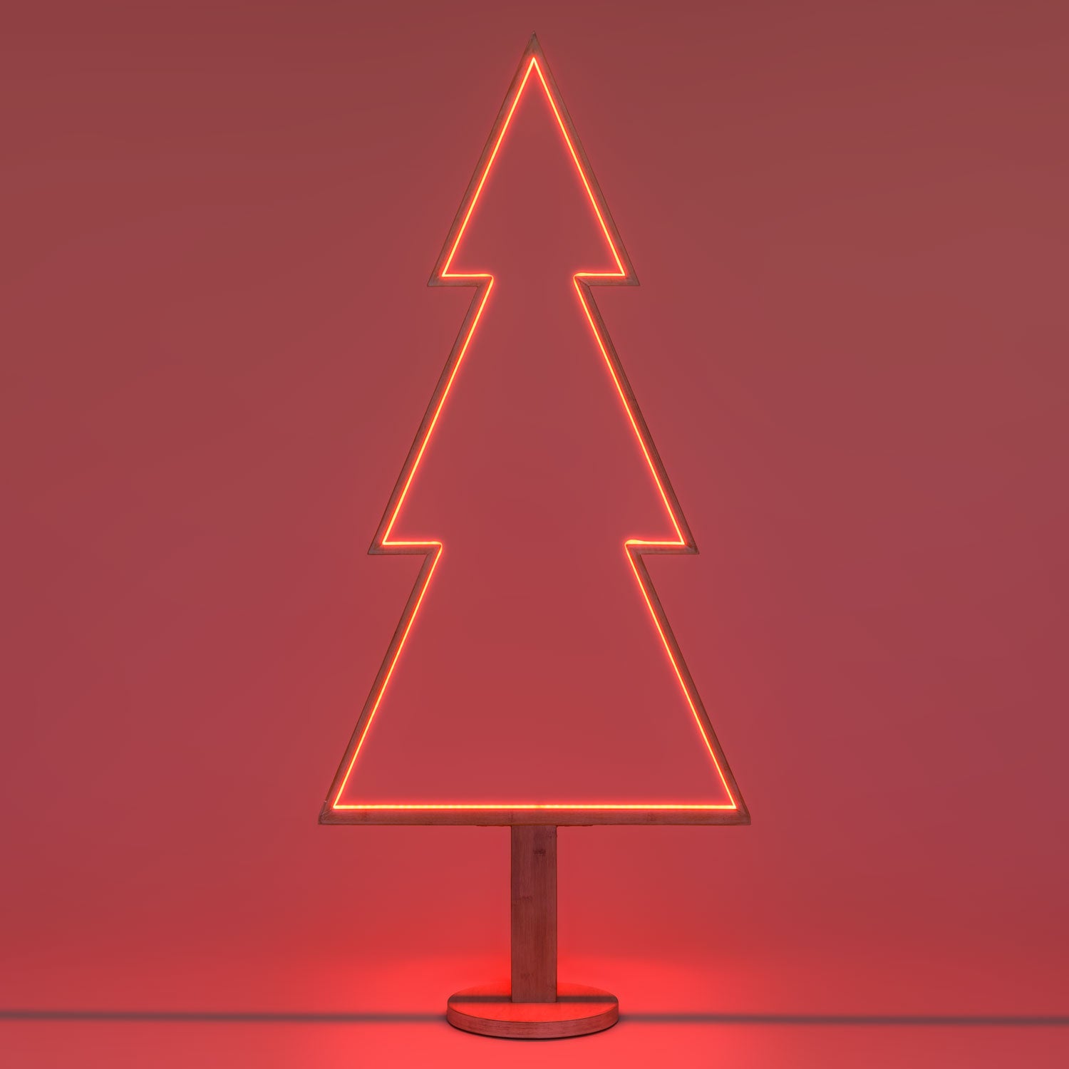 Albero Abete H170cm SMART RGBWW DLW Legno Sbiancato Luci di Natale