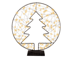 Luce a telaio Micro LED in metallo per albero stabile da interno 4x35x38 cm