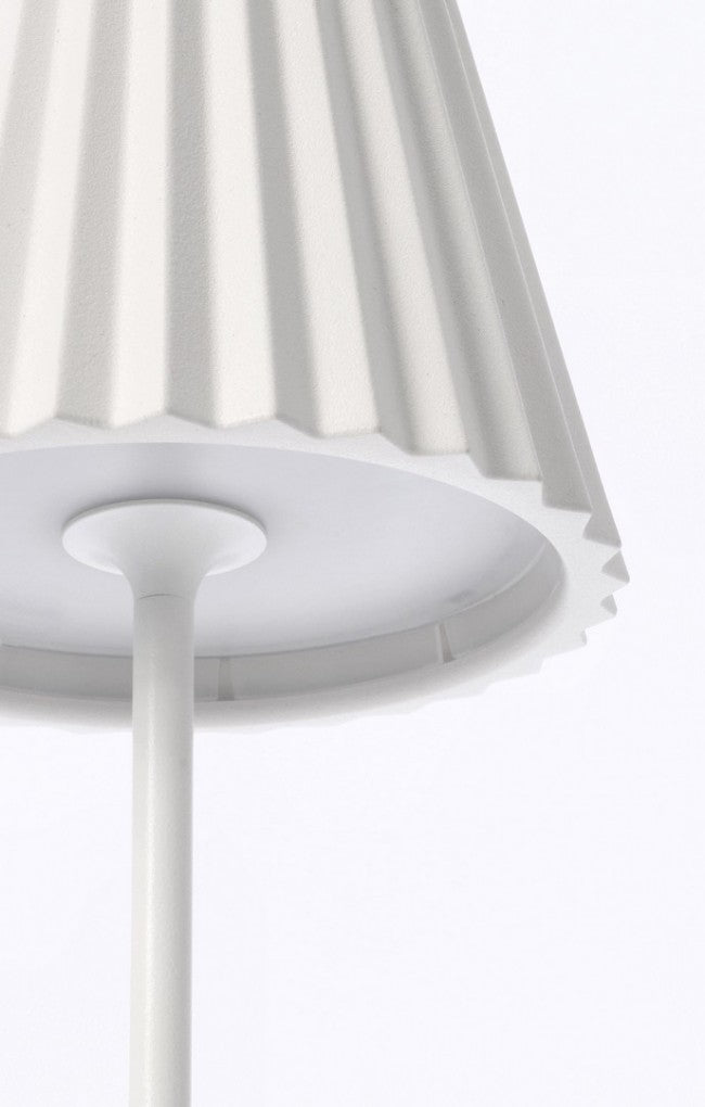 Lampada tavolo led bianca D.12,5 x 36h in metallo