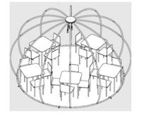 Tenda Igloo Panorama 420/484cm in Alluminio