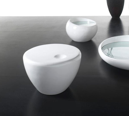 Tavolino in resina bianco 60x60x30h cm