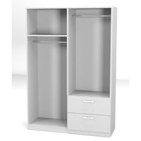 Armadio rovere 120x41x170 cm 4 ante 2 cassetti