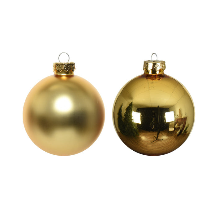 Box 4 Palline Vt luc/opac oro10 cm