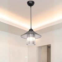 Lampada da soffitto Inka ASZ1463 con paralume in plastica fumé H60xL25.5