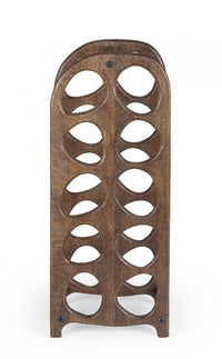 P.Bottiglie marrone 27x20x67 in legno