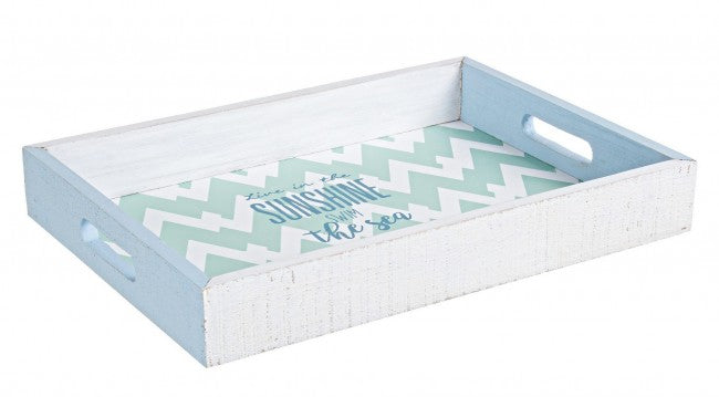 2x Vassoio Malibu' Rett. Azzurro S